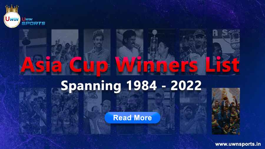 Asia Cup Winners List: Spanning 1984 &ndash; 2022